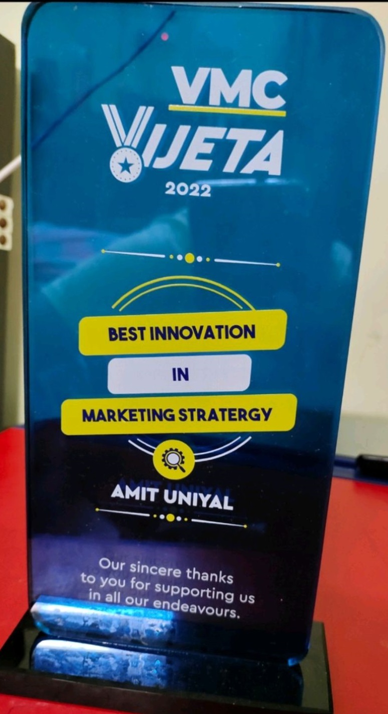 best innovation in marketing award amit uniyal